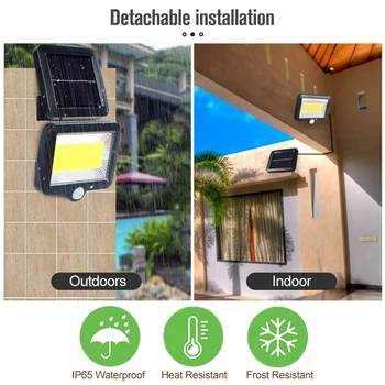 Solar LED-Lys Udendørs i Haven Led Solar Lampe Udendørs/indendørs Vandtæt Haven/Garagen Dekoration Garage Lys 3Modes Kontrol