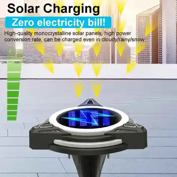 Solar Powered Jorden Lys 10 LED RGB Begravet Sikkerhed Belysning Udendørs Have, Vandtæt Lygte Til Værftet Dæk til Væg-Dekoration