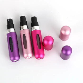 Solid Mini Travel Organizer Ultra Opbevaring Bærbare Aluminium Tom Spray udfylde Forstøver Smuk Parfume Genpåfyldelige Flasker