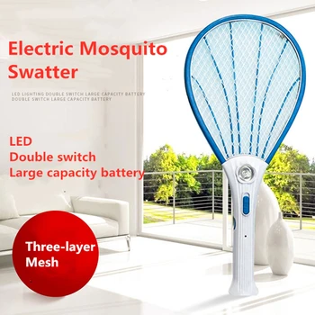 Sommeren Anti Myg Akku-LED-Genoplade Elektriske Mosquito Swatter Fejl Ketcher Insekter Killer Hjem Bug Zapper Killer Fælde