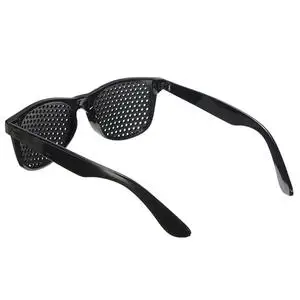 Sort Unisex Vision Care Pinholes Øje Motion Briller Pinholes Briller Syn Forbedre plastik af Høj Kvalitet