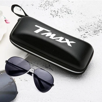 Sort læder solbriller tilfælde sol kvinder mand briller for Yamaha T MAX antal 530 Tmax 500 T-MAX 560 tmax560 motorcykel tilbehør