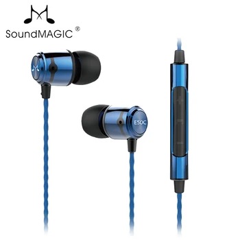 SoundMAGIC E50C I Øret Hovedtelefoner med Mikrofon Kabel Store Bas HiFi Stereo Øretelefoner