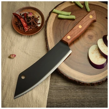 Sowoll 2stk kokkeknive Sæt til Rustfrit Stål, Skarpe Blade Anti-rust Jagt Overlevelse Camping Værktøjer Kød, Fisk, Grøntsager Frugt