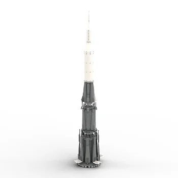 Space Station N1 Raket til Månen Månens DIY MOC byggesten Transport Satellit-Astronaut Figur Mand Raket Mursten Legetøj Gave