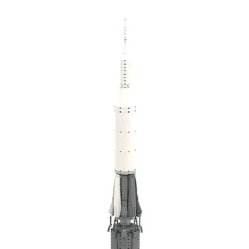 Space Station N1 Raket til Månen Månens DIY MOC byggesten Transport Satellit-Astronaut Figur Mand Raket Mursten Legetøj Gave