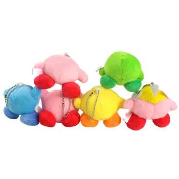 Spil Serien Kirby Plys Legetøj Dukke Taske Små Vedhæng Plys Nøglering 8Cm Pp Bomuld Gave til Børn Børn Toy Pige Spil Karakter