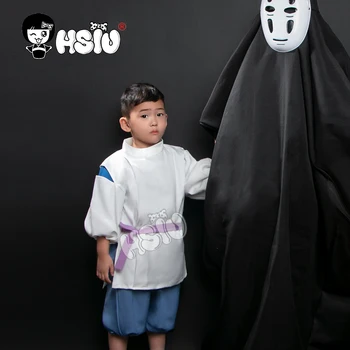 Spirited Away Cosplay Chihiro White Dragon Kostume Barn rolle spiller Ansigtsløse mand tøj Hayao Miyazaki Anime Kostume