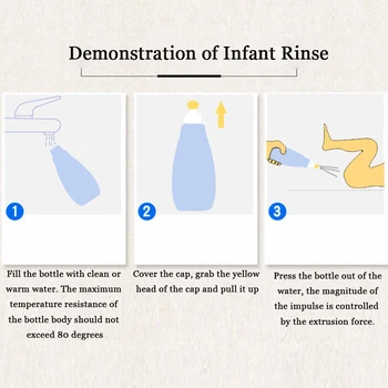 Sprøjte Rengøring Sæde Bidet Rejse Hygiejne Baby Bærbare Vask Håndholdt Flaske Tackle Toilet Værktøj