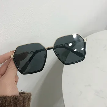 Square Solbriller Kvinde Oversize Solbriller Mænd, Semi-Uindfattede Mode Cmaos 2021 Retro Hule Ramme Uv400-Brillerne Rejse Oculos