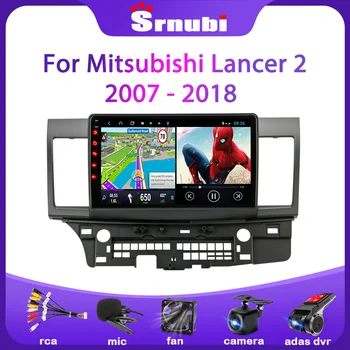 Srnubi Android 10 bilradioen Til Mitsubishi Lancer 10 CY 2007-2017 Mms Video-Afspiller 2 din FM-Navigation GPS-autoradio-DVD