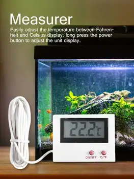 St-1a LCD-Skærm, Elektronisk Termometer Digital Temperatur Tester Akvarium, Akvarium, Køleskab Drivhus Avl Klækning