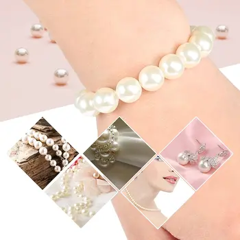 Star Elsker Heart Perler Efterligning Hvide Perler i Barok Akryl Perler til smykkefremstilling Løs Spacer Perler DIY-Halskæde-Armbånd