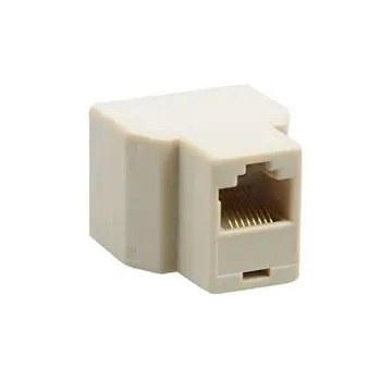 Stik 1 Til 2 Måder RJ45 Ethernet LAN-Netværk Splitter Dobbelt Adapter Havne Kobler Stikket Extender Adapter Plug Adapter