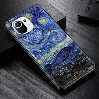 Stjerneklar Nat, Van Gogh Silikone Telefon Tilfældet For Xiaomi Mi-10T 11 Pro Note 10 A2 Lite 5G 9T Poco M3 X3 NFC CC9 8 Cover Taske Capas