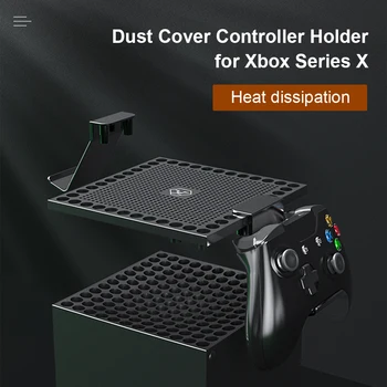 Støvbeskytter til Xbox-Serien X-Vært Multifunktion Varmeafledning Net Øretelefon Spil Controller Hylde Rack Tilbehør