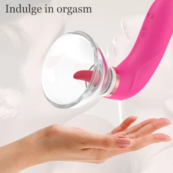 Sugende G Spot Dildo Vibrator Sex Legetøj for Voksne Kvinde Klitoris Nipple Sucker Klitoris Stimulator Vaginal Masturbator Massageapparat