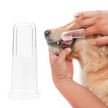 Super Blød Pet Finger Tandbørste Teddy Dog Børste Dårlig Ånde, Tandsten Tænder Pleje Af Hund, Kat Rengøring Silicagel Pet Supplies Pleje