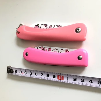 Super Søde Tegnefilm Keramisk kniv Fold Skrælle Kniv Prinsesse Pink Nøglering selvforsvar for Piger Gave Dropshipping til Rådighed