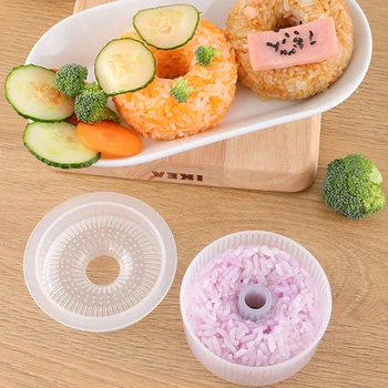 Sushi Kaffefaciliteter Værktøjer Onigiri Form Non-Stick Ris Bold Tryk på Formen Sushi Gør Kit til Børn Køkken Tilbehør, Gadget