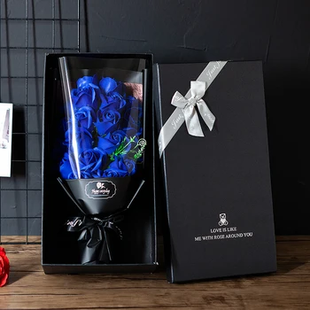 Sæbe Buket Blomster til mors Dag Gave DIY Kunstige Blomster Rose Gave Rose Box Bouquet Bryllup Fødselsdag Julegave