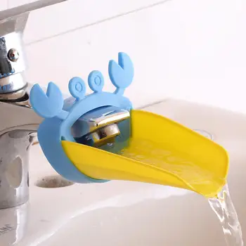 Sød Badeværelse Vask Vandhane Extender Krabbe Børn Børn At Vaske Hænder Praktisk Vask Hjælper Køkken Badeværelse Tilbehør