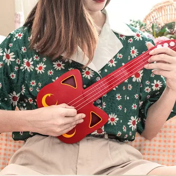 Sød Kat Form Nybegynder Guitar Koncert Børn Musikinstrument Ukulele Børn Gave