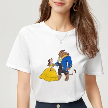 Søde Ariel, Den Lille Havfrue Print T-shirt til Kvinder Sjove Korte Ærmer Casual Tegneserie Piger Tee Shirt Plus Size T-Shirt, Løse Toppe