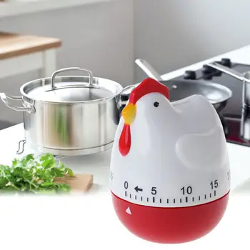 Søde Høne Form Køkken Madlavning Timer Mekaniske Nedtælling, Alarm Påmindelse Af Home Decor