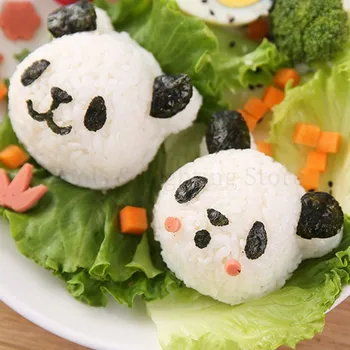 Søde Panda Onigiri Shaper Ris Bold Skimmel DIY Sushi Mould Køkken Gadgets Bento Tilbehør til Børn