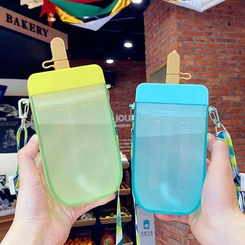 Søde Sugerør Cup Nye Plast Popsicle vandflaske Udendørs Gennemsigtig Saft at Drikke Kop Kreative Studerende Krus for Voksne Børn