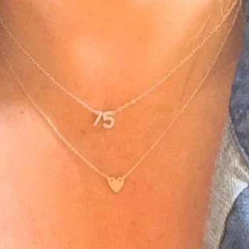 Sølv nummer halskæde, indledende halskæde, monogram halskæde, fodbold mødre, fodbold jersey, baseball nummer halskæde