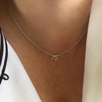 Sølv nummer halskæde, indledende halskæde, monogram halskæde, fodbold mødre, fodbold jersey, baseball nummer halskæde
