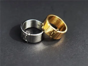 Sølvfarvede Golden ALYX Ringe Mænd Kvinder 1:1 af Høj kvalitet 1017 ALYX 9SM Spænde Ring Rollercoaster Spænde Laser Breve Detaljer