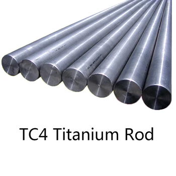 TC4 Runde Titanium Legering Stang Høj Renhed Ti Bar Diameter 3mm-200mm til Fremstilling af Gas Turbine Længde 100mm
