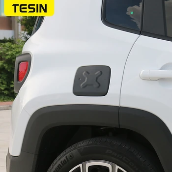 TESIN brændstoftank dæksel for Jeep Renegade 2016+ Bil Brændstof Tank Cap Cover Trim Dekoration, Klistermærke, Aluminium Tilbehør Til Jeep