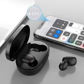TWS Bluetooth-5.0 Øretelefoner 9D Stereo Trådløse Hovedtelefoner Stereo Headset Sport Earbuds Mikrofon Med Opladning Boks Til Smartph