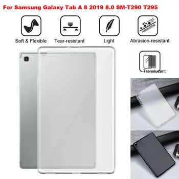 Tabletter taske Til Samsung Galaxy Tab EN 8 2019 8.0 SM-T290 T295 TPU Solf Mat stødsikker Tilfælde Dække gratis fragt på lager