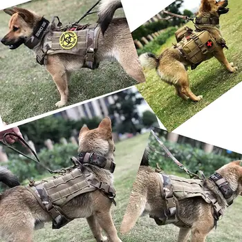 Taktiske Dog Udnytte Hund med Håndtag Ikke-træk Militær Hær, Politi Store Militære Dog Vest for OS, der Arbejder Dog For Lille Stor Hund
