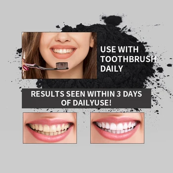 Tandblegning mundhygiejne Kul Pulver 30g Naturlige Aktiveret Kul Tænder Whitener Pulver mundhygiejne Dental Tand Pleje