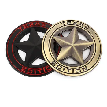 Texas Udgave Badge Emblem Decal Sticker Front Grill Jeep Wrangler Compass Grand Cherokee Patriot Frihed Renegade Chef