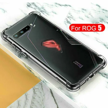 Til Asus ROG Telefonen 3 ZS661KS Tilfælde Airbag Super Beskyttelse Bløde Klare Bagsiden Til ASUS Rog Telefon 5 Pro Ultimate Telefonen Tilfælde