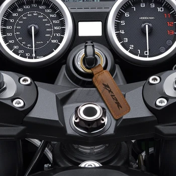 Til Kawasaki ZX12R ZX-12R nøglering Motorcykel Nøglering Koskind Nøgle Ring