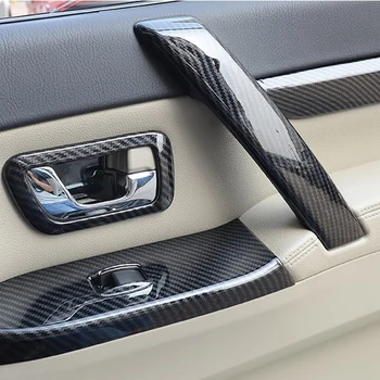 Til Mitsubishi Pajero 2007-2019 Bil Indvendige dørhåndtag Dække Trim Ramme Indre Armlæn Anbragt Dekorative Tilbehør