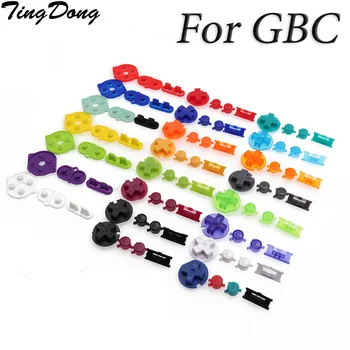 TingDong Silikone Gummi, Ledende Knap & Farverige Plast D-Pads A B tænd-SLUK-Knapper Tastaturer til Gameboy Color GBC