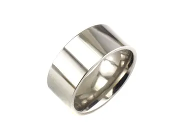 Titanium stål glat ring mode rustfrit stål hale ring par elsker ring smykker