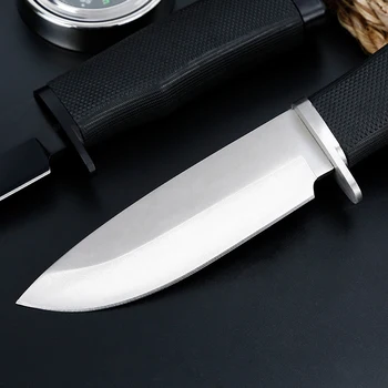 Top Kvalitet Offentlig Overlevelse Lige Kniv Camping Knive Jagt Værktøj Jakke EDC Fixed Blade Knife Titanium Legering Navaja