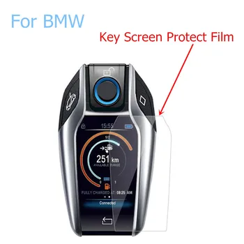 Touchscreen-Display Digital Nøgle Nøgle HD-Skærm Beskyttende Film Anti-ridse Vandtæt Film til BMW X3 X4 X5 I8 730li 740li 5/6/7