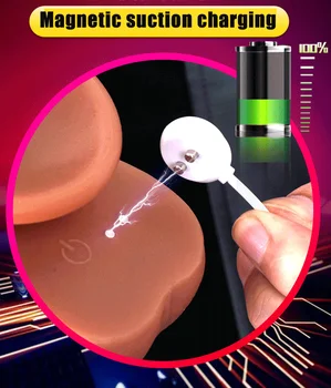 Trådløs Fjernbetjening Realistisk Dildo Vibrator Automatiske Teleskop Varme Enorm Dildo Til Kvinders G-punkt Massage Lesbiske Adult Sex Toy