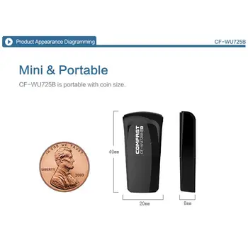 Trådløst USB-netværkskort Bluetooth 4.0 150 Mbps Mini Adaptateur Lanceringen Receptionen Trådløse Bluetooth-wifi-Adapter